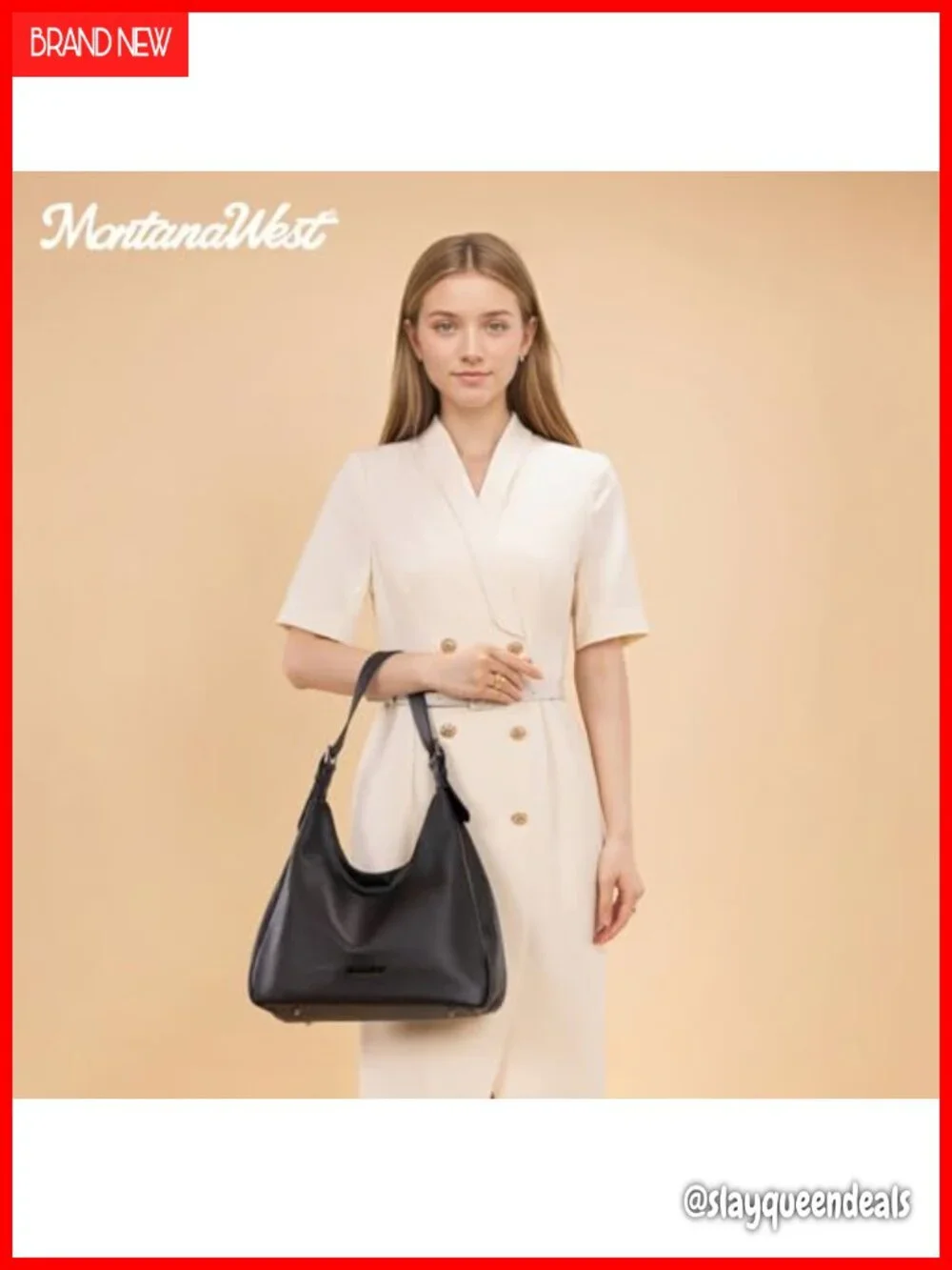 Hobo Bag for Women Slouchy Shoulder Handbag Faux Leather Purse